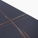 Rocco Rectangular Coffee Table - Rect Coffee Table Black & Gold Ceramic Top / Black Powder Coated Metal Legs Tables Sterling Home 6