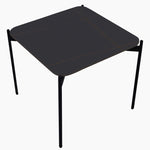 Rocco Side Table - End Table Black & Gold Ceramic Top / Black Powder Coated Metal Legs Tables Sterling Home 2