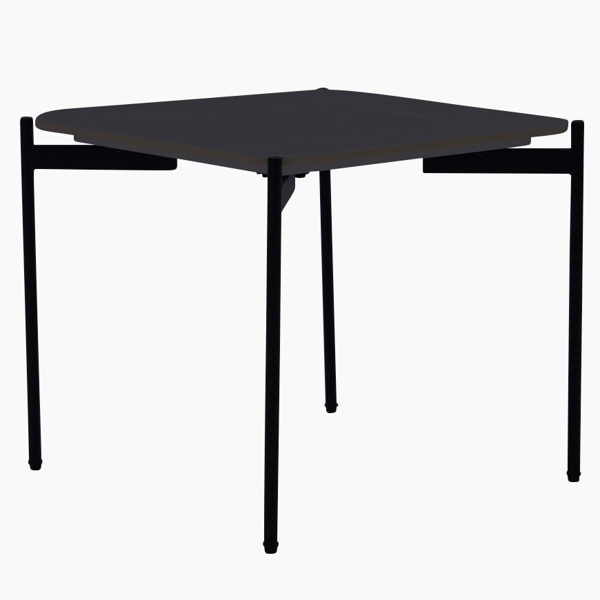 Rocco Side Table - End Table Black & Gold Ceramic Top / Black Powder Coated Metal Legs Tables Sterling Home 3