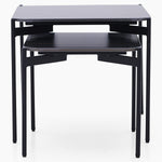 Rocco Nest of Tables - Nest of Table Black & Gold Ceramic Top / Black Powder Coated Metal Legs Tables Sterling Home 3