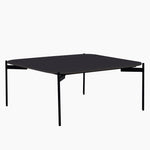 Rocco Square Coffee Table - Square Coffee Table Black & Gold Ceramic Top / Black Powder Coated Metal Legs Tables Sterling Home 2