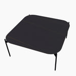 Rocco Square Coffee Table - Square Coffee Table Black & Gold Ceramic Top / Black Powder Coated Metal Legs Tables Sterling Home 3