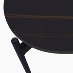 Rocco Square Coffee Table - Square Coffee Table Black & Gold Ceramic Top / Black Powder Coated Metal Legs Tables Sterling Home 5