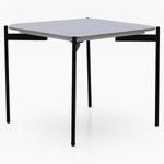 Rocco Side Table - End Table White & Gold Ceramic Top / Black Powder Coated Metal Legs Tables Sterling Home 2