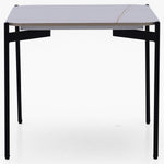 Rocco Side Table - End Table White & Gold Ceramic Top / Black Powder Coated Metal Legs Tables Sterling Home 3