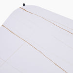 Rocco Square Coffee Table - Square Coffee Table White & Gold Ceramic Top / Black Powder Coated Metal Legs Tables Sterling Home 4