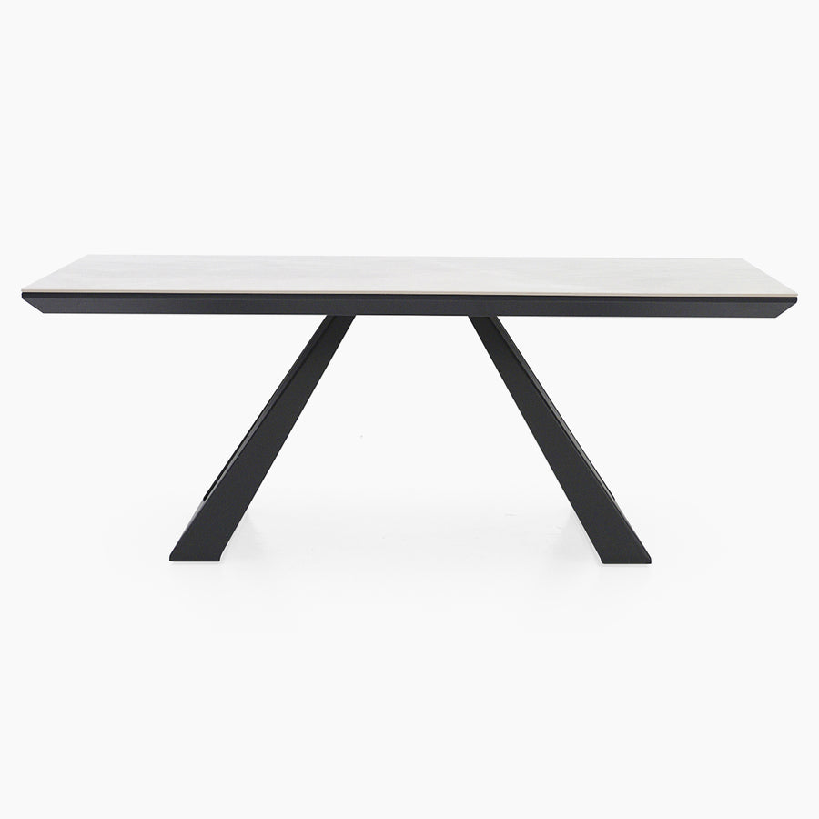 Romany Coffee Table - Coffee Table Light Grey Ceramic / Dark Grey Tables Sterling Home 1