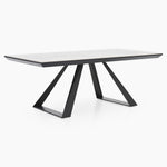 Romany Coffee Table - Coffee Table Light Grey Ceramic / Dark Grey Tables Sterling Home 3