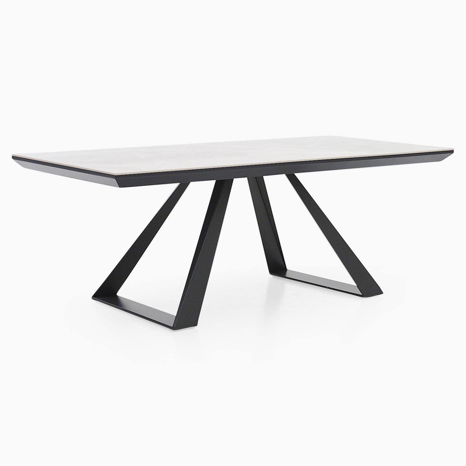 Romany Coffee Table - Coffee Table Light Grey Ceramic / Dark Grey Tables Sterling Home 3