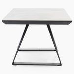 Romany Coffee Table - Coffee Table Light Grey Ceramic / Dark Grey Tables Sterling Home 4
