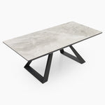 Romany Coffee Table - Coffee Table Light Grey Ceramic / Dark Grey Tables Sterling Home 5