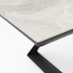 Romany Coffee Table - Coffee Table Light Grey Ceramic / Dark Grey Tables Sterling Home 6