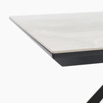 Romany Coffee Table - Coffee Table Light Grey Ceramic / Dark Grey Tables Sterling Home 7