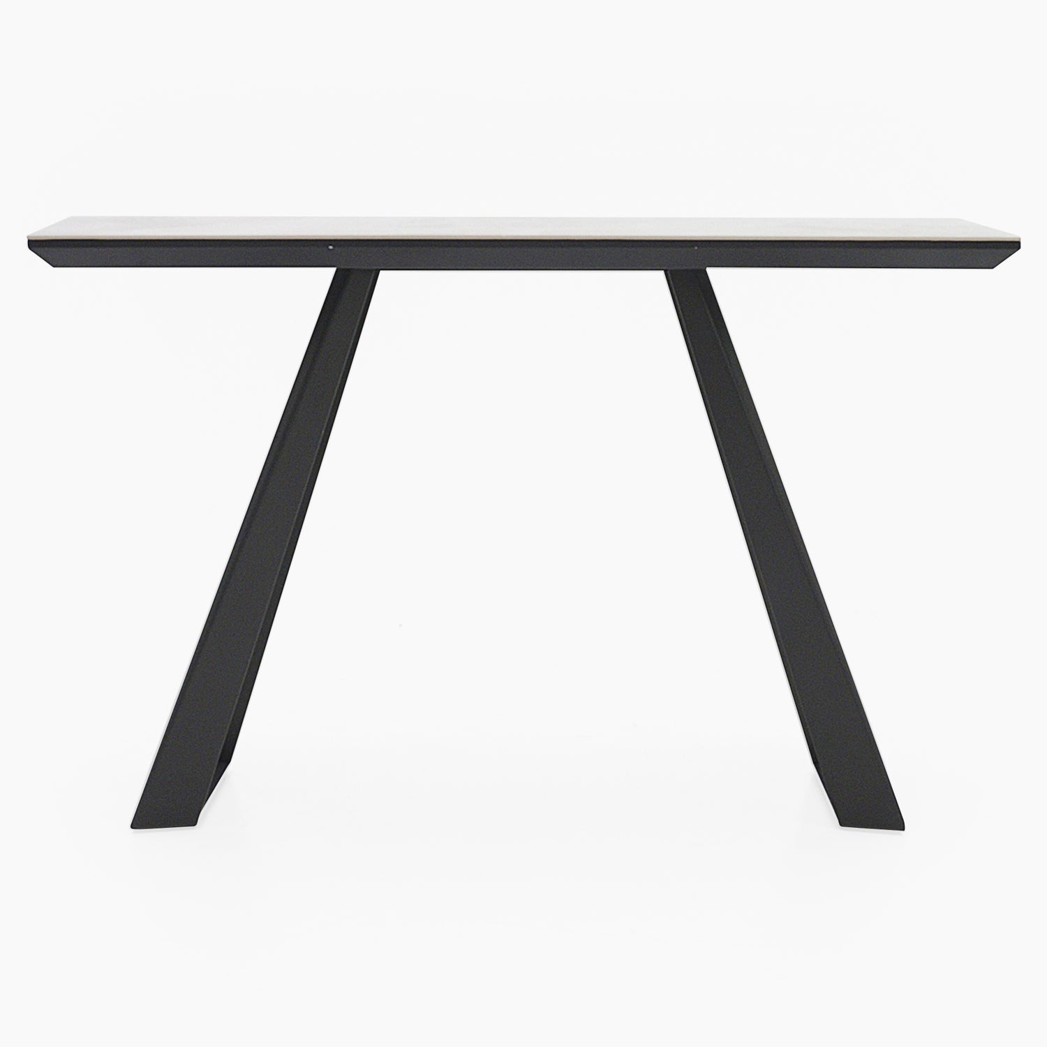 Romany Console Table - Console Table Light Grey Ceramic / Dark Grey Tables Sterling Home 1