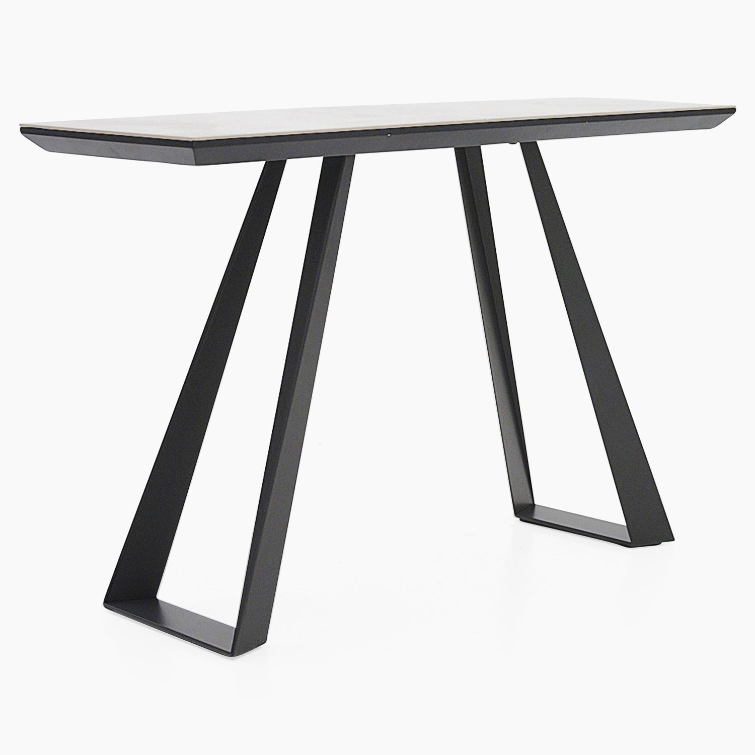 Romany Console Table - Console Table Light Grey Ceramic / Dark Grey Tables Sterling Home 3