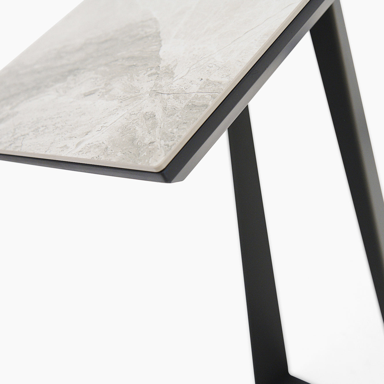 Romany Console Table - Console Table Light Grey Ceramic / Dark Grey Tables Sterling Home 6