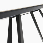 Romany Console Table - Console Table Light Grey Ceramic / Dark Grey Tables Sterling Home 8