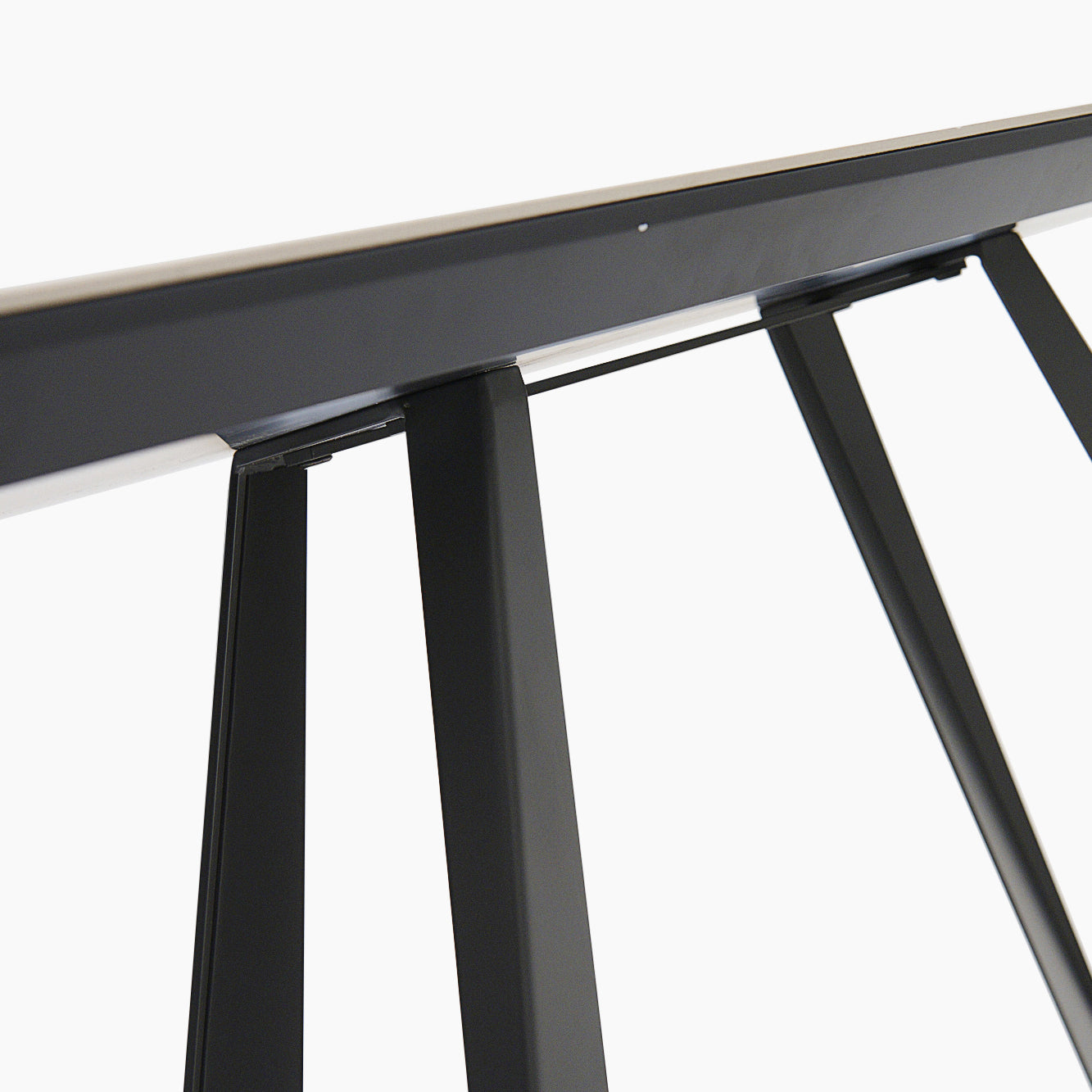 Romany Console Table - Console Table Light Grey Ceramic / Dark Grey Tables Sterling Home 8