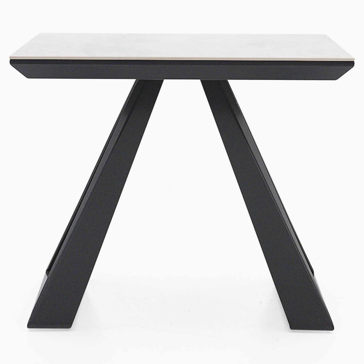 Romany Side Table - Lamp Table Light Grey Ceramic / Dark Grey Tables Sterling Home 1