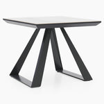 Romany Side Table - Lamp Table Light Grey Ceramic / Dark Grey Tables Sterling Home 3