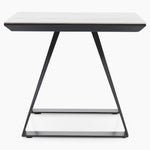 Romany Side Table - Lamp Table Light Grey Ceramic / Dark Grey Tables Sterling Home 4