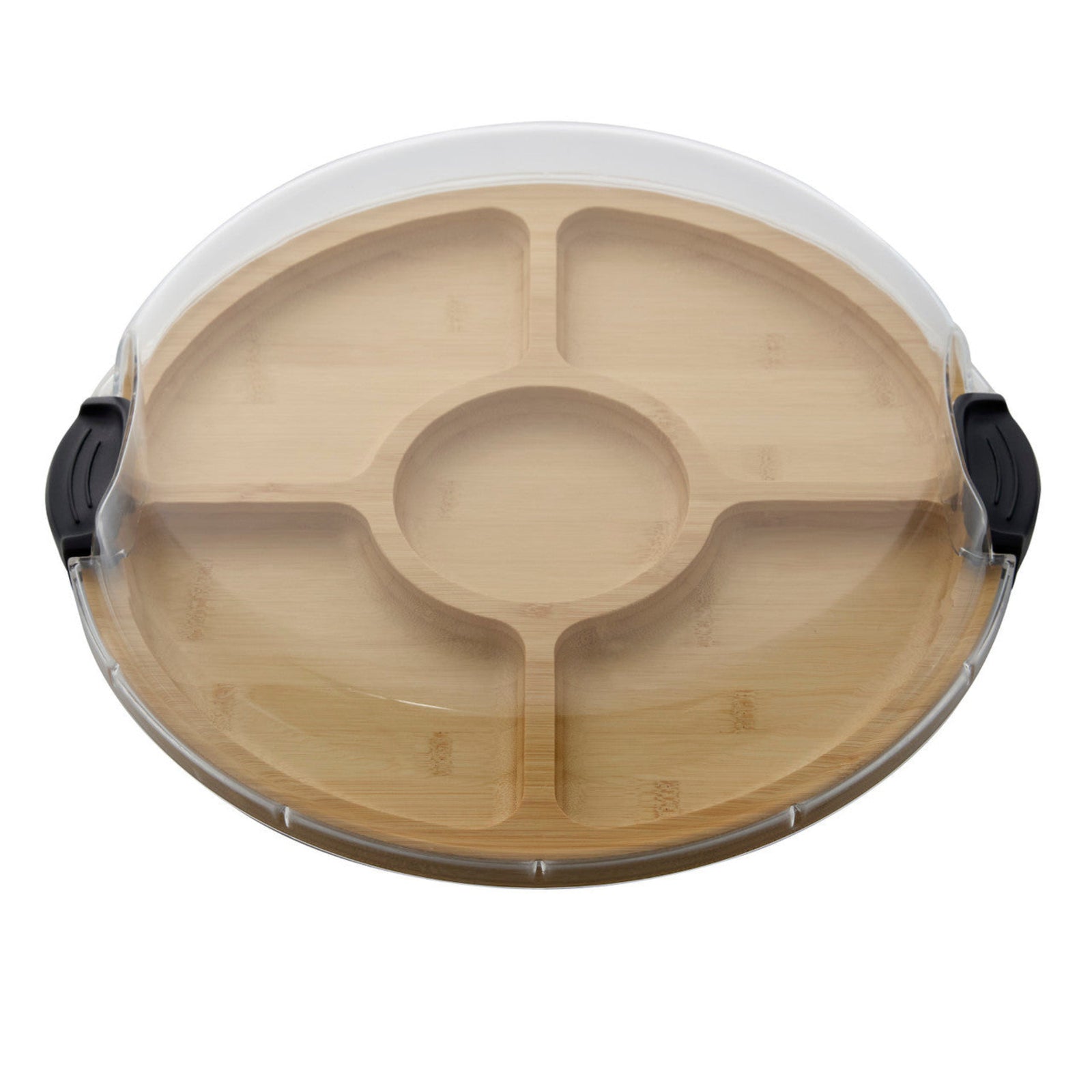 FW Build A Board Bamboo Divided Round Sterling Home 1