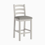 Salford Bar Stool - Bar Stool Stone Grey / Beige Fabric - Beige Sterling Home 1