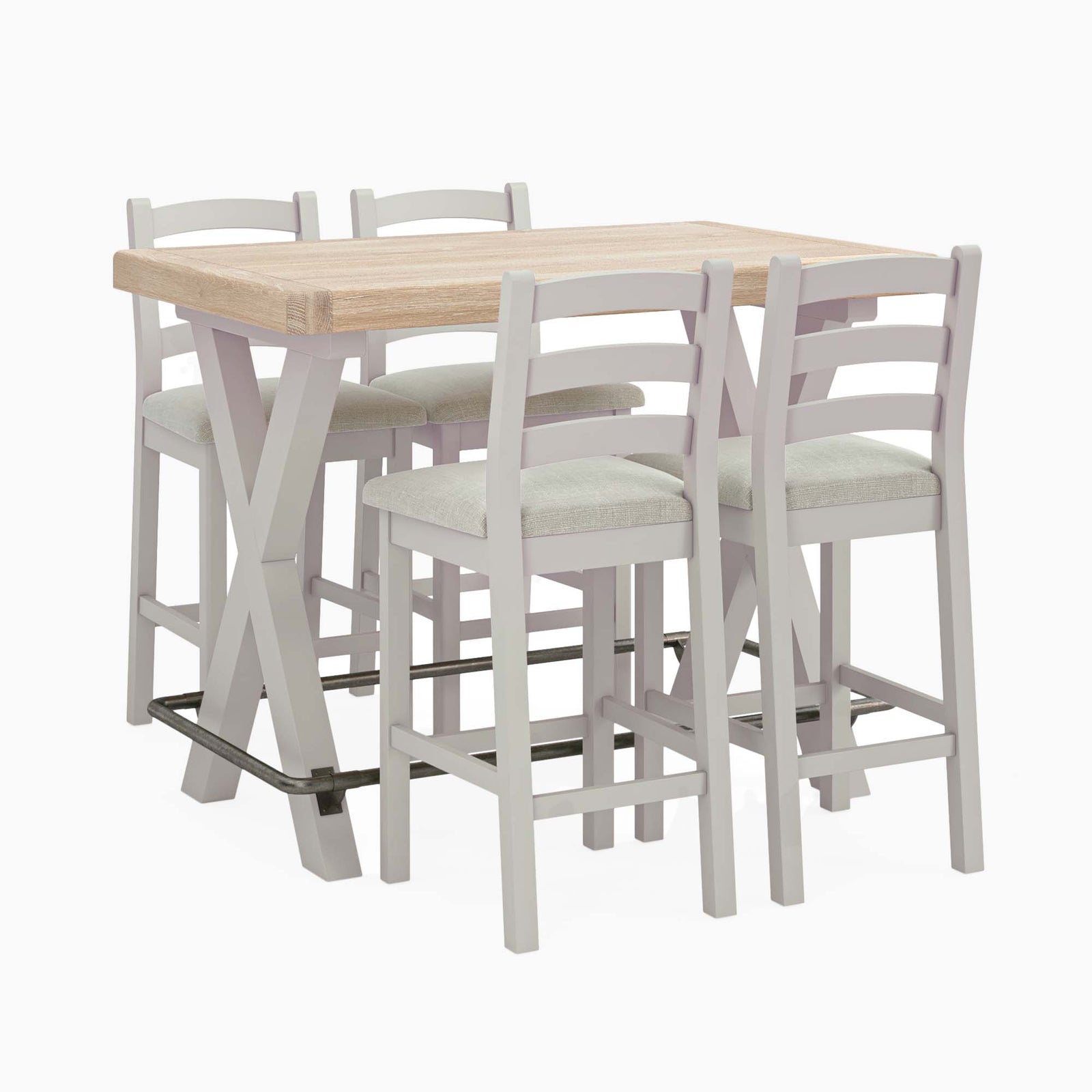 Salford Bar Table - Bar Table Stone Grey Tables Sterling Home 2