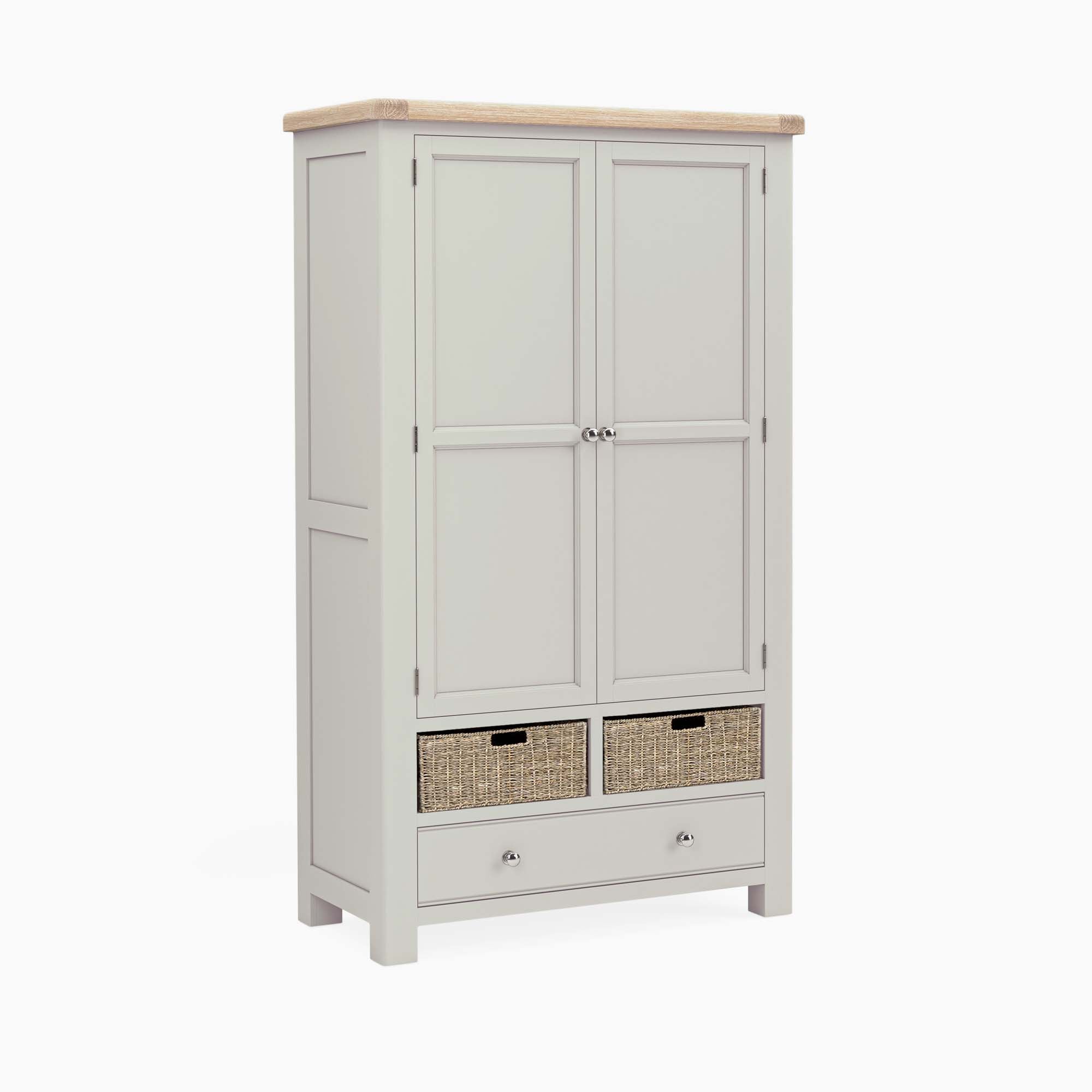 Salford Larder Cabinet - Larder Unit Stone Grey Storage Sterling Home 1