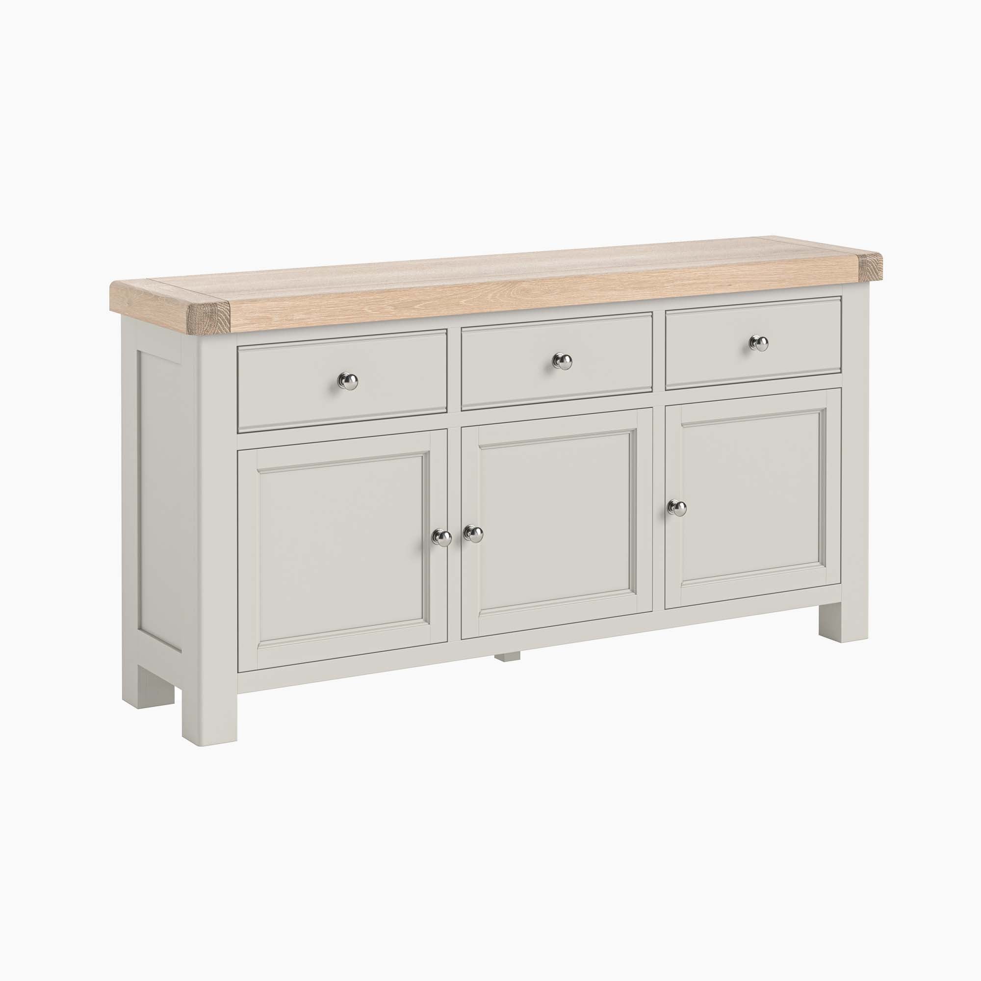 Salford Large Sideboard - Large Sideboard Stone Grey Storage Sterling Home 1