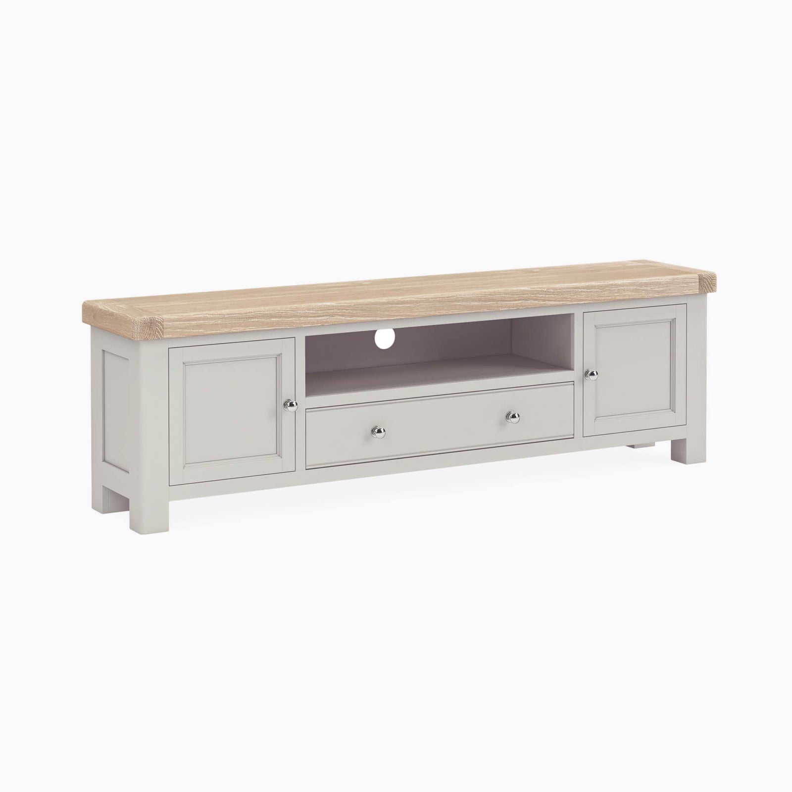 Salford Large TV Unit - Large TV Unit Stone Grey Storage Sterling Home 1