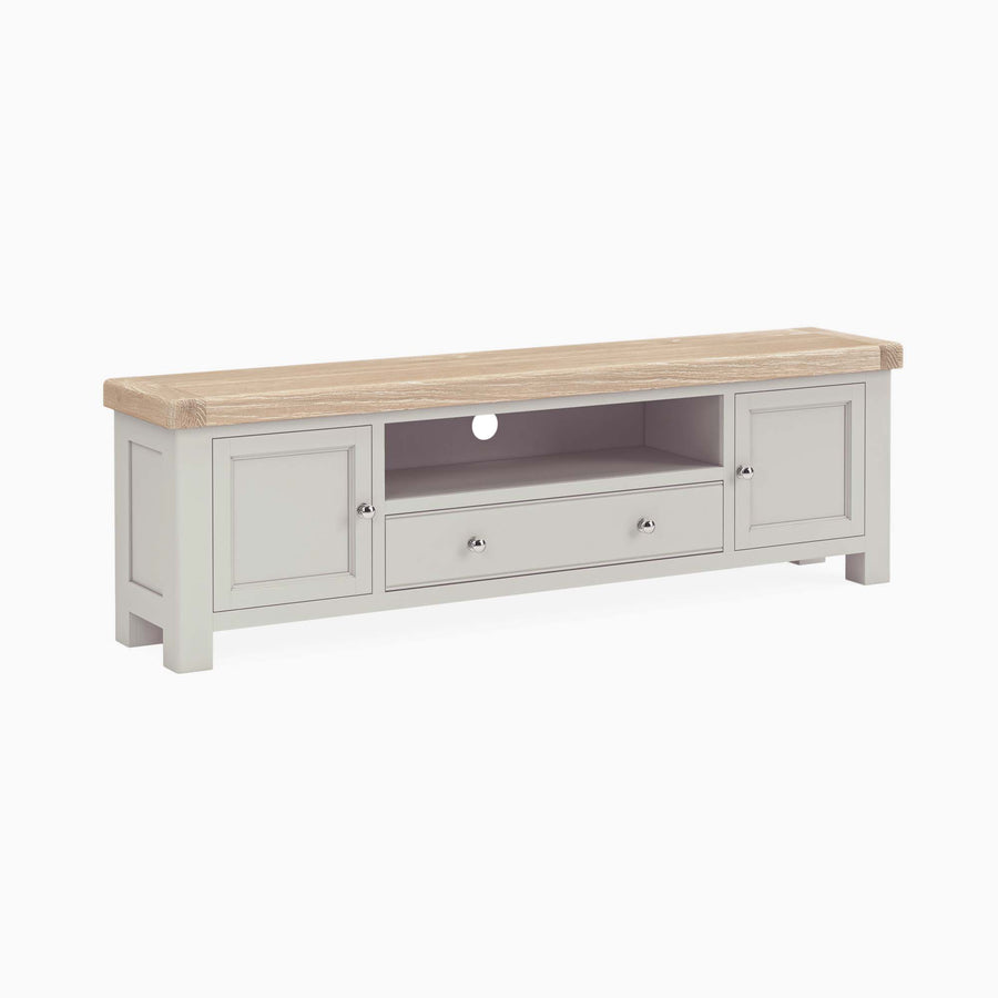 Salford Large TV Unit - Large TV Unit Stone Grey Storage Sterling Home 1