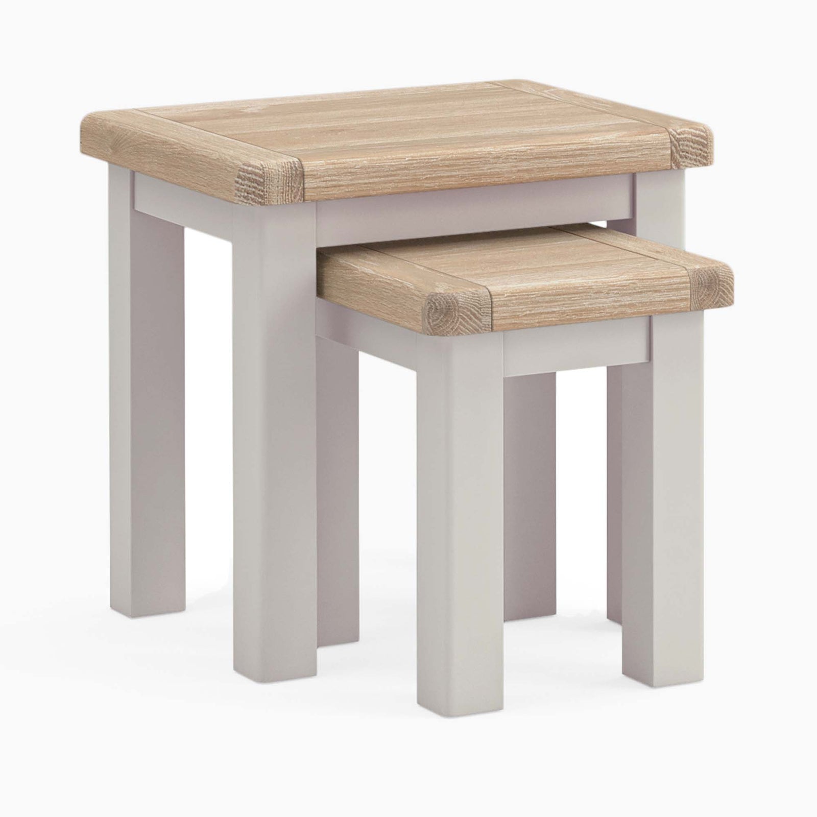 Salford Nest of Tables - Nest of Tables Stone Grey Tables Sterling Home 1
