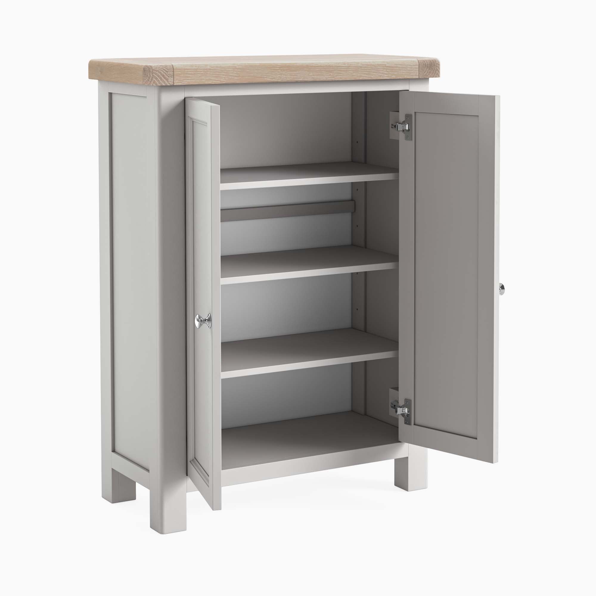 Salford Shoe Storage Cabinet - Shoe Storage Stone Grey Storage Sterling Home 2
