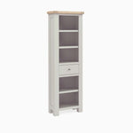 Salford Slim Bookcase - Slim Bookcase Stone Grey Storage Sterling Home 1