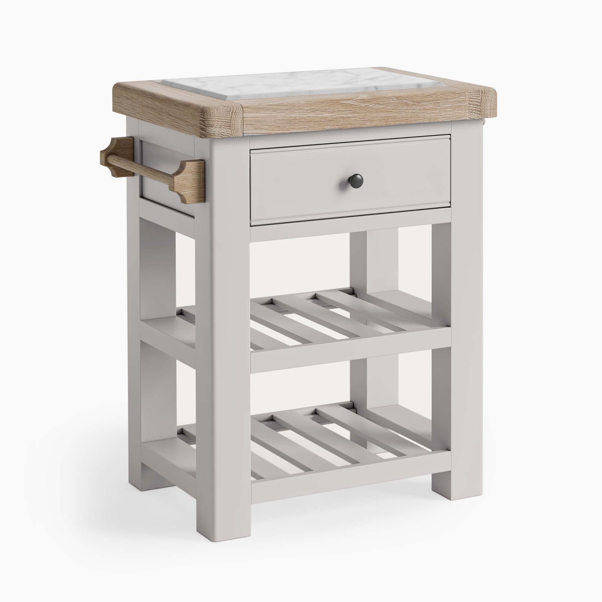 Salford Small Kitchen Island - Small Kitchen Island Stone Grey Storage Sterling Home 1