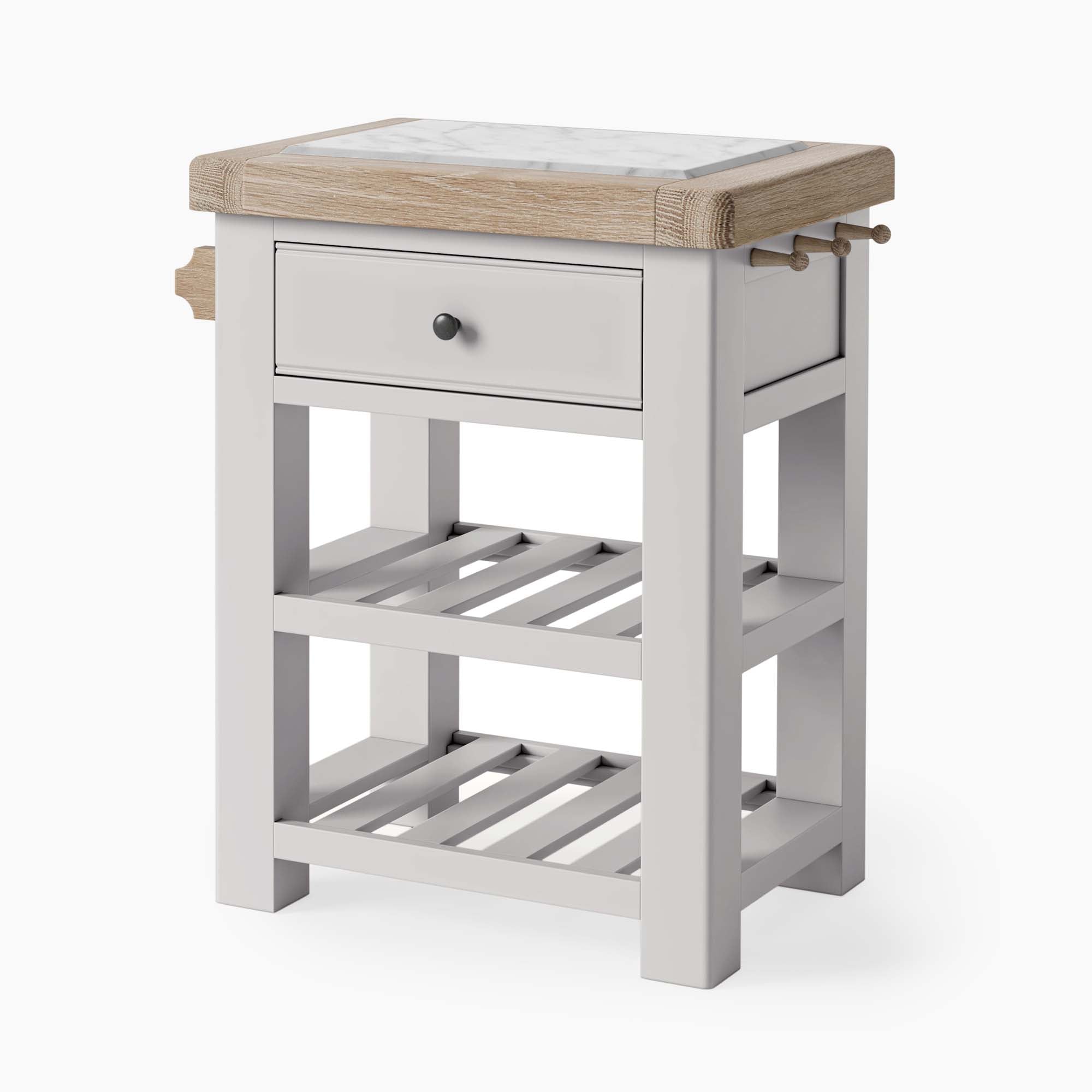 Salford Small Kitchen Island - Small Kitchen Island Stone Grey Storage Sterling Home 2