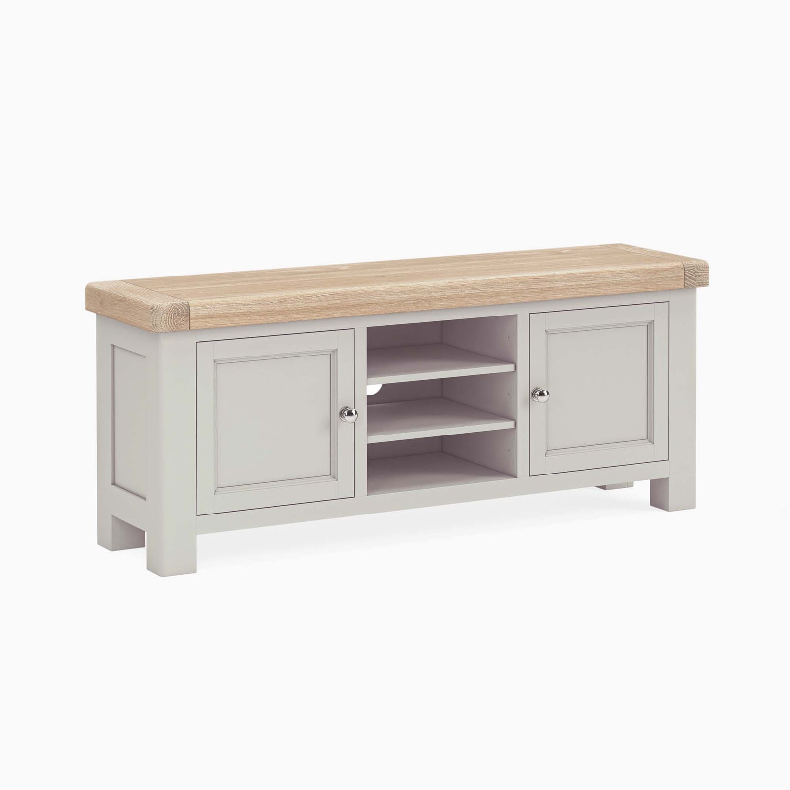 Salford Small TV Unit - Small TV Unit Stone Grey Storage Sterling Home 1