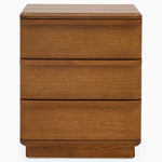 Serene 3 Drawer Bedside Cabinet - 3 Drawer Bedside Oak / Oak Veneer Storage Sterling Home 1