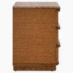 Serene 3 Drawer Bedside Cabinet - 3 Drawer Bedside Oak / Oak Veneer Storage Sterling Home 4