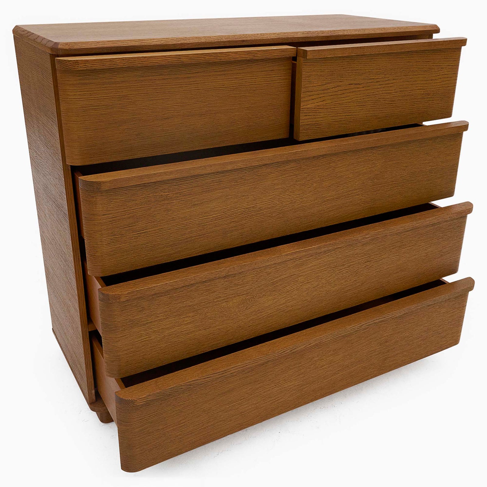 Serene 5 Drawer Cabinet - 3+2 Chest Oak / Oak Veneer Storage Sterling Home 11