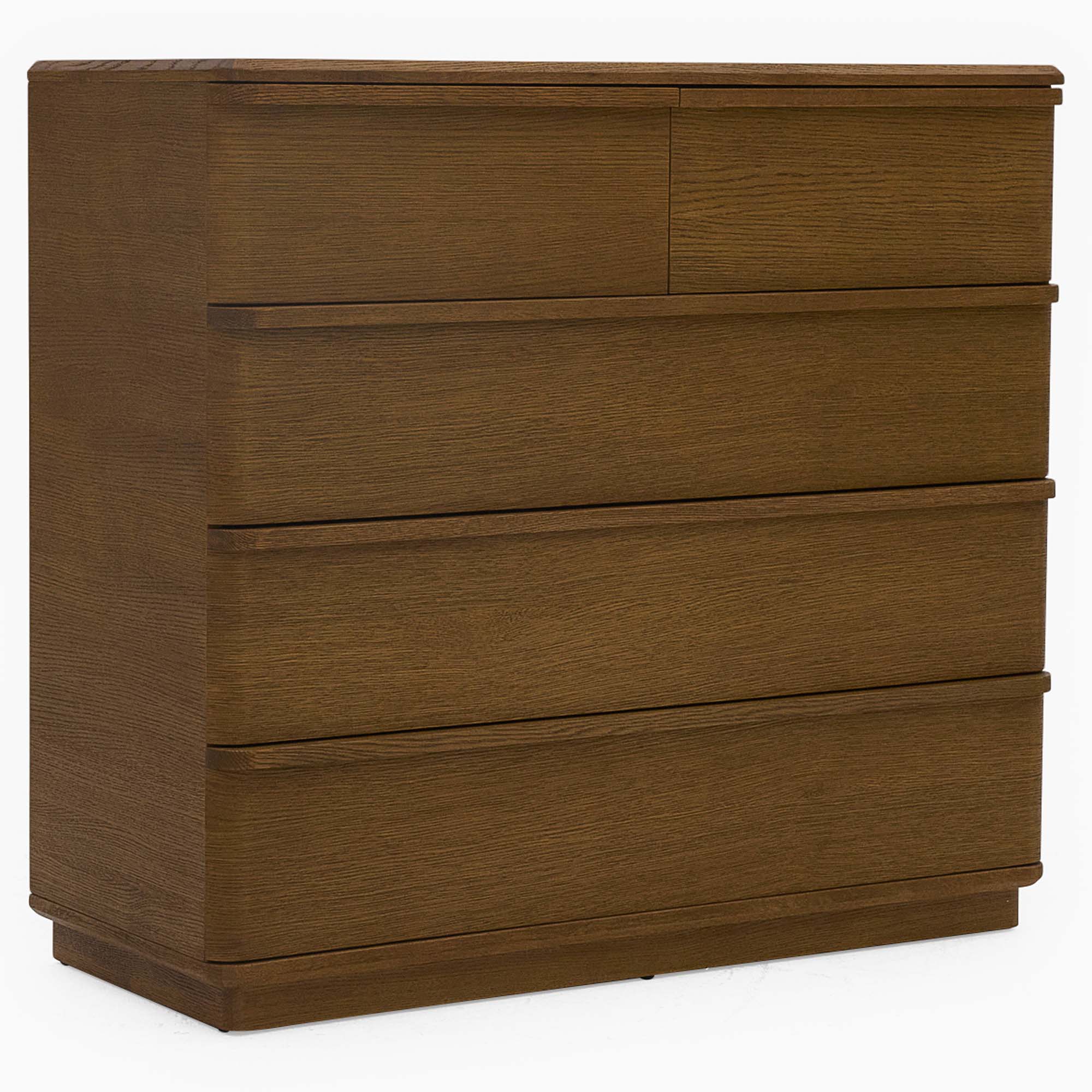 Serene 5 Drawer Cabinet - 3+2 Chest Oak / Oak Veneer Storage Sterling Home 3