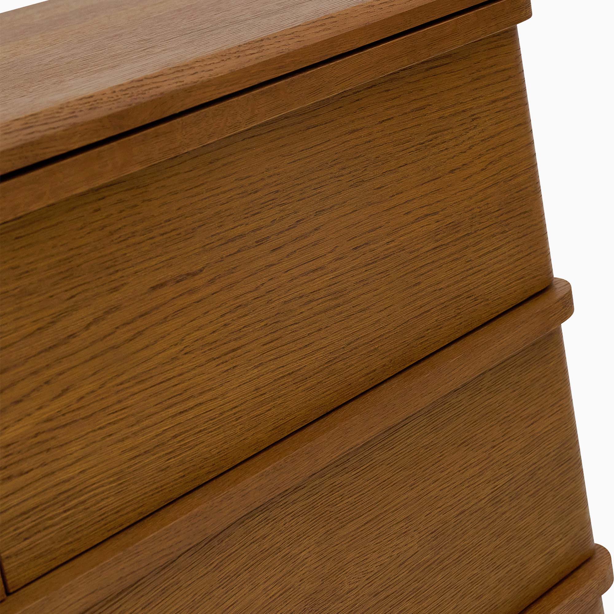 Serene 5 Drawer Cabinet - 3+2 Chest Oak / Oak Veneer Storage Sterling Home 6