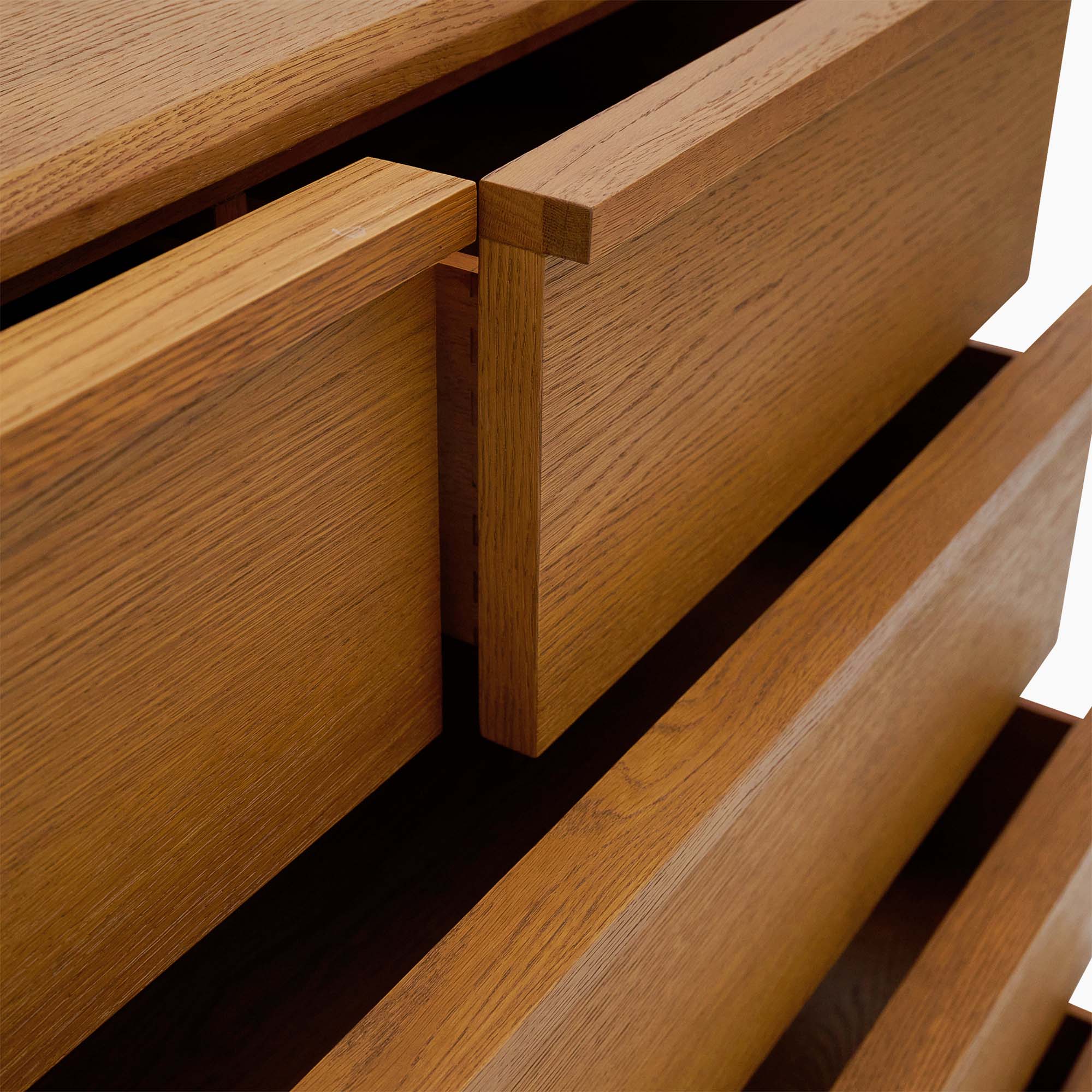 Serene 5 Drawer Cabinet - 3+2 Chest Oak / Oak Veneer Storage Sterling Home 7