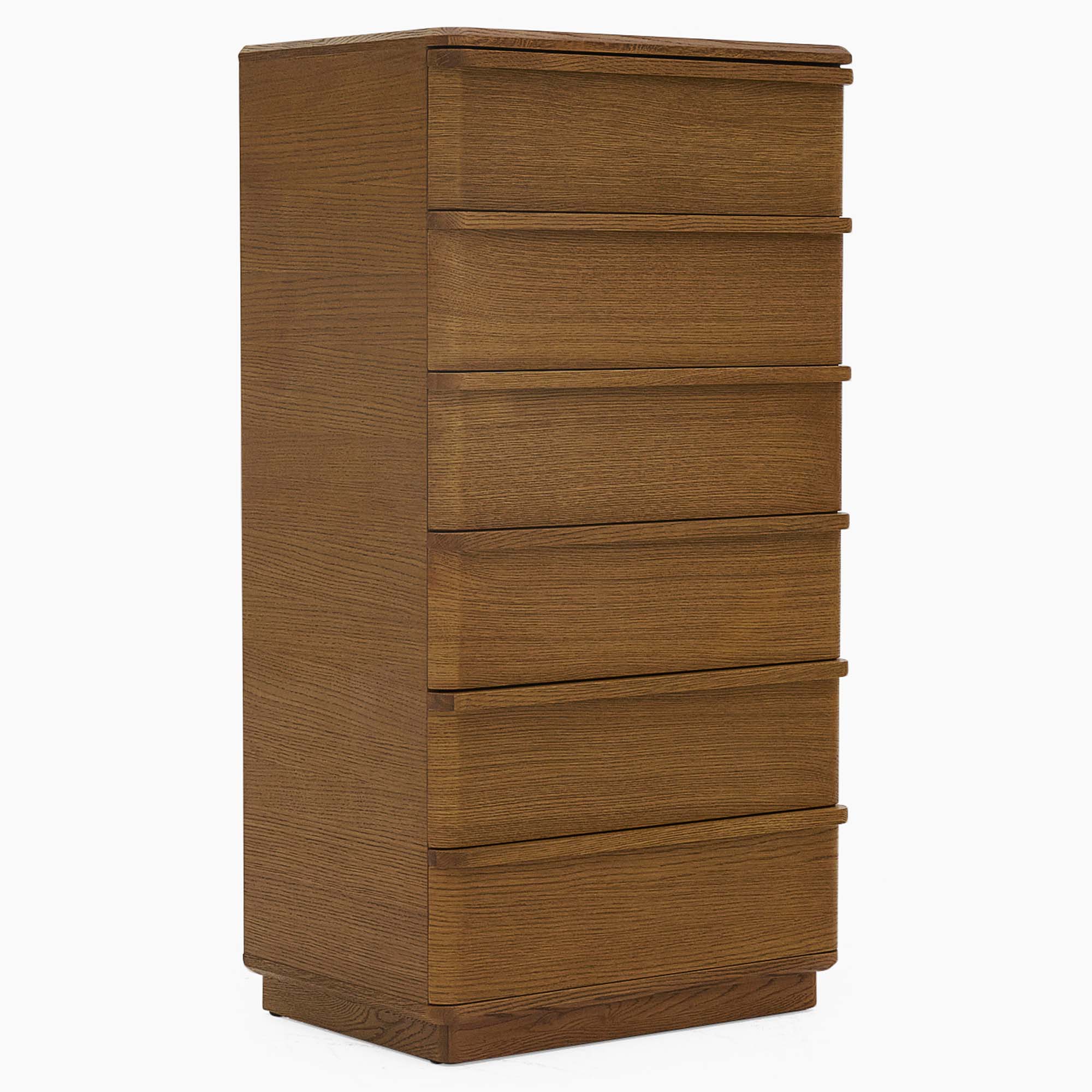 Serene 6 Drawer Wellington Cabinet - 6 Drawer Wellington Chest Oak / Oak Veneer Storage Sterling Home 3