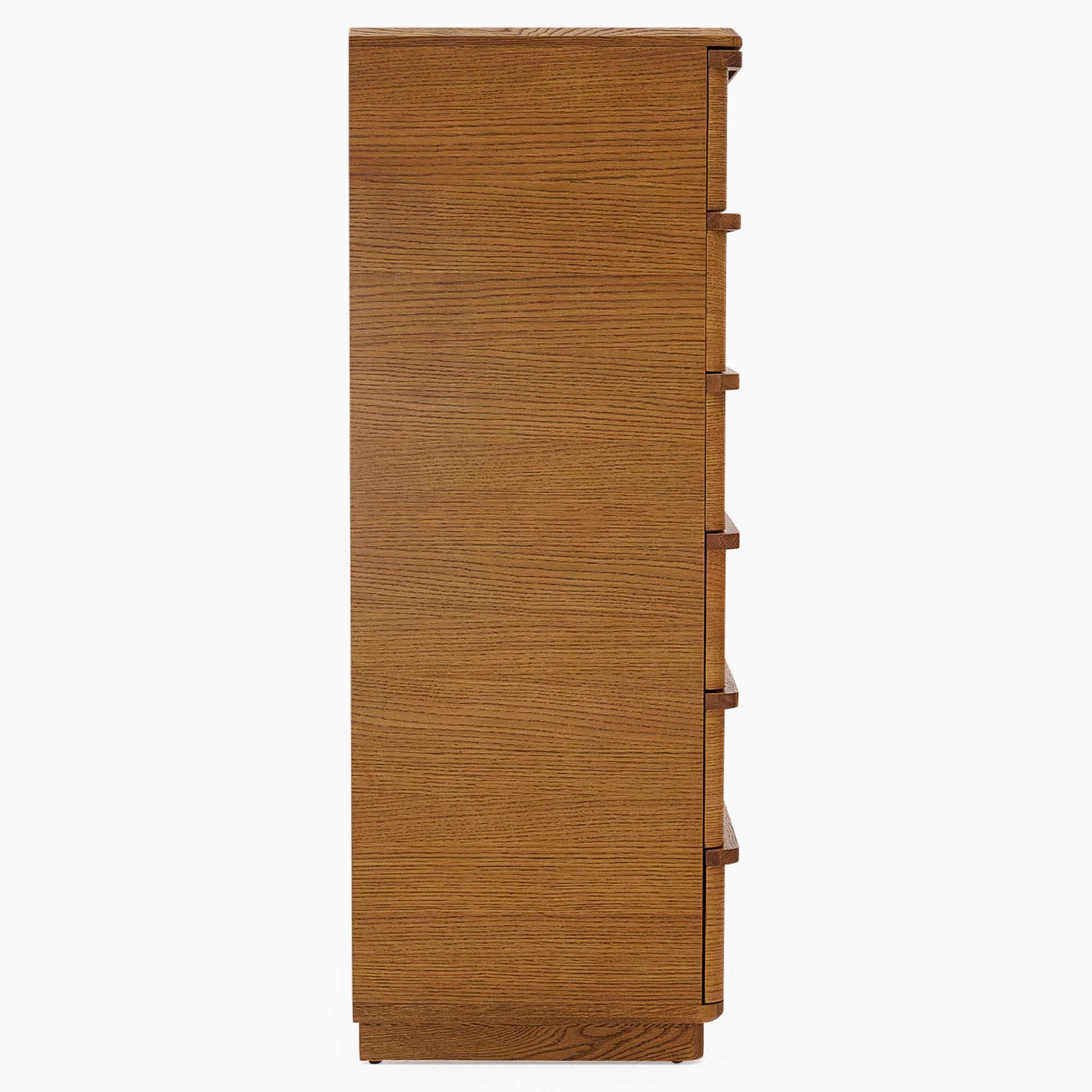 Serene 6 Drawer Wellington Cabinet - 6 Drawer Wellington Chest Oak / Oak Veneer Storage Sterling Home 4