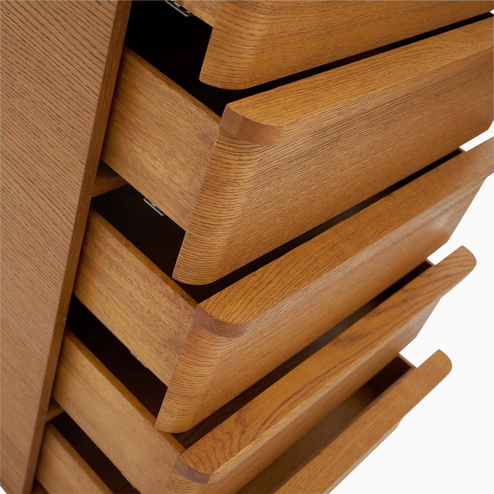 Serene 6 Drawer Wellington Cabinet - 6 Drawer Wellington Chest Oak / Oak Veneer Storage Sterling Home 7