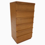 Serene 6 Drawer Wellington Cabinet - 6 Drawer Wellington Chest Oak / Oak Veneer Storage Sterling Home 8