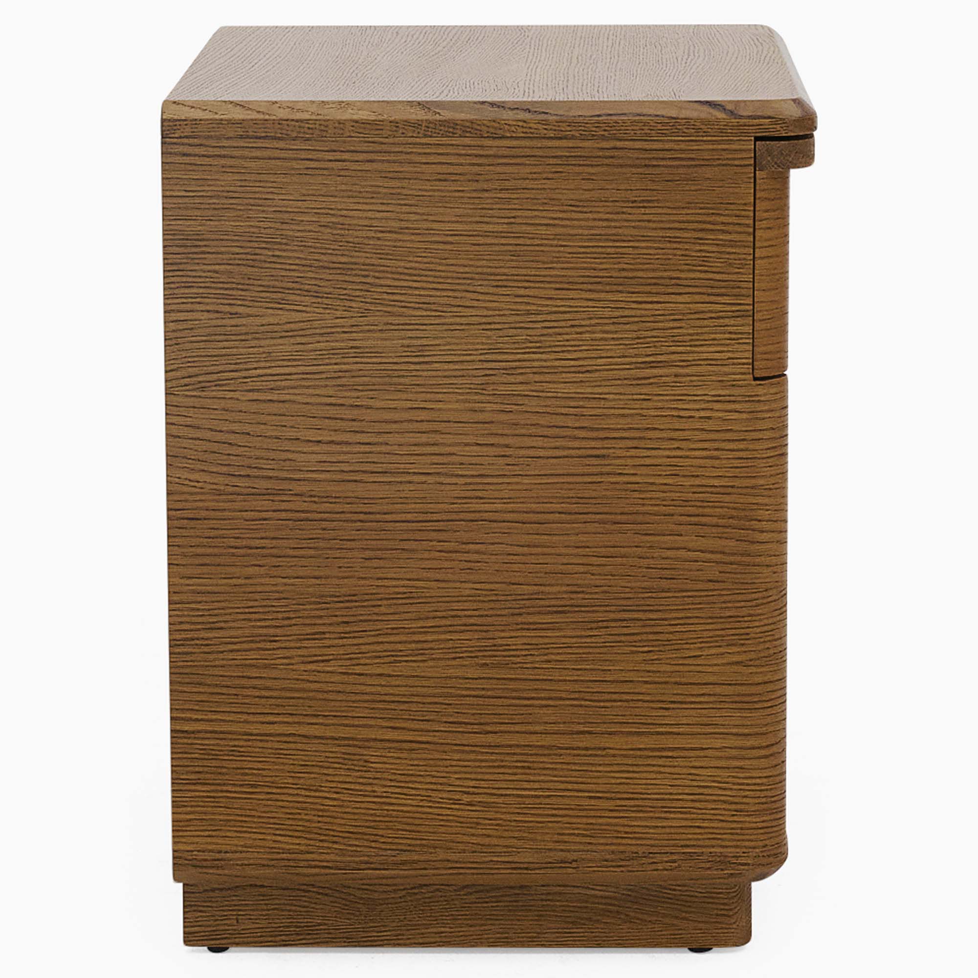 Serene Bedside Cabinet - Night Stand Oak / Oak Veneer Storage Sterling Home 4