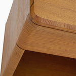 Serene Bedside Cabinet - Night Stand Oak / Oak Veneer Storage Sterling Home 5